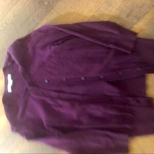 Loft purple cardigan 